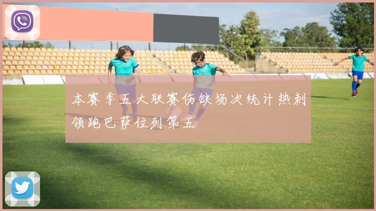 本赛季五大联赛伤缺场次统计热刺领跑巴萨位列第五